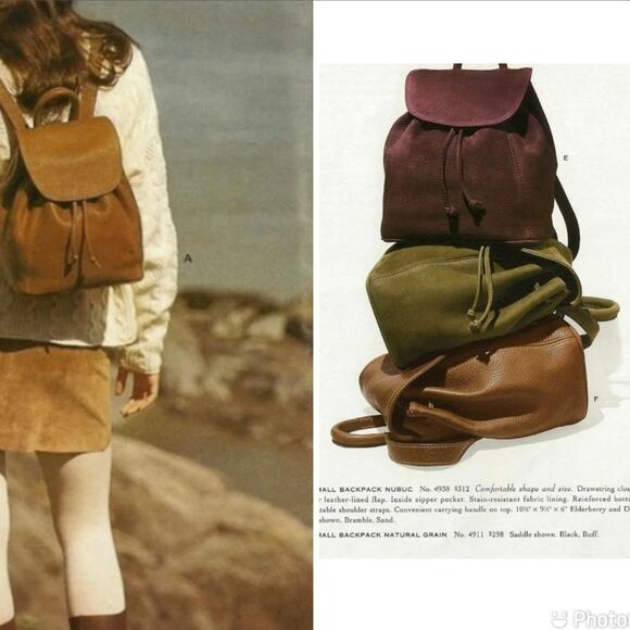 Coach Sonoma Leather Daypack Sea Blue Large Backpack 4911 - Picture 11 of 12